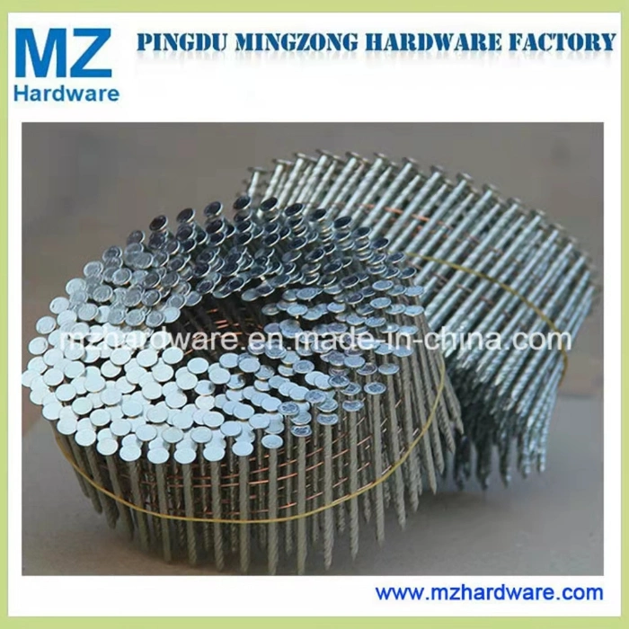 Collected Coil Nail Yellow Zinc Can Be Used with Pneumatic Nail Gun