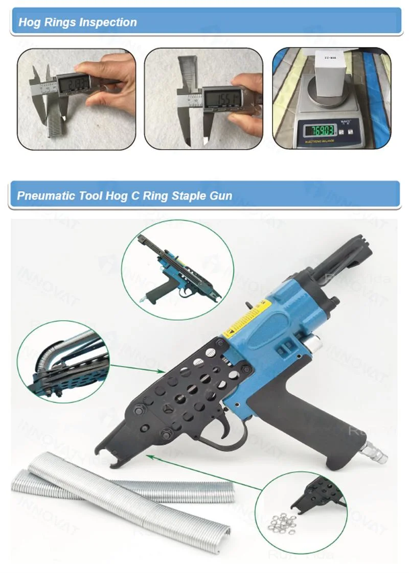 Hr22 Hr25 Dring Nail Poultry Cage C-Ring Hog Ring/ Pneumatic Staples Hog Ring Air Gun Nails