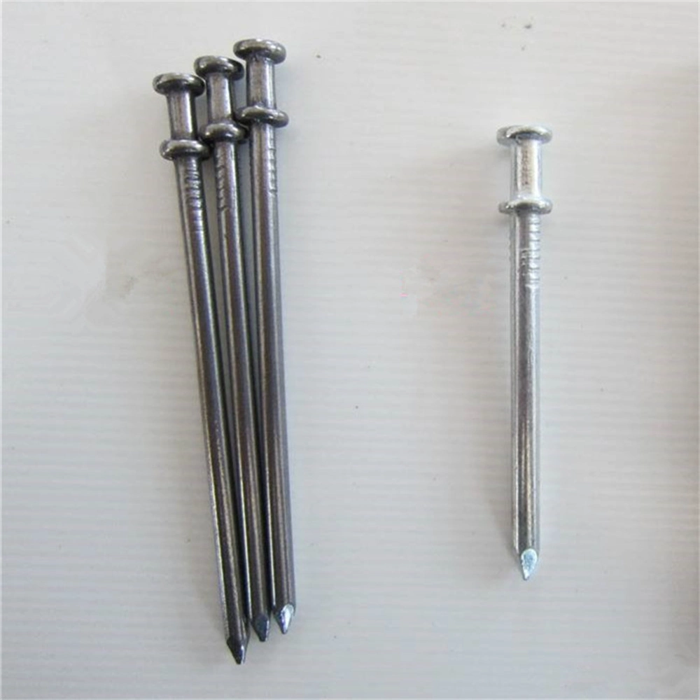 Galvanized/Q195 Material /Polished Surface /Square Rod/ Double Head Nail