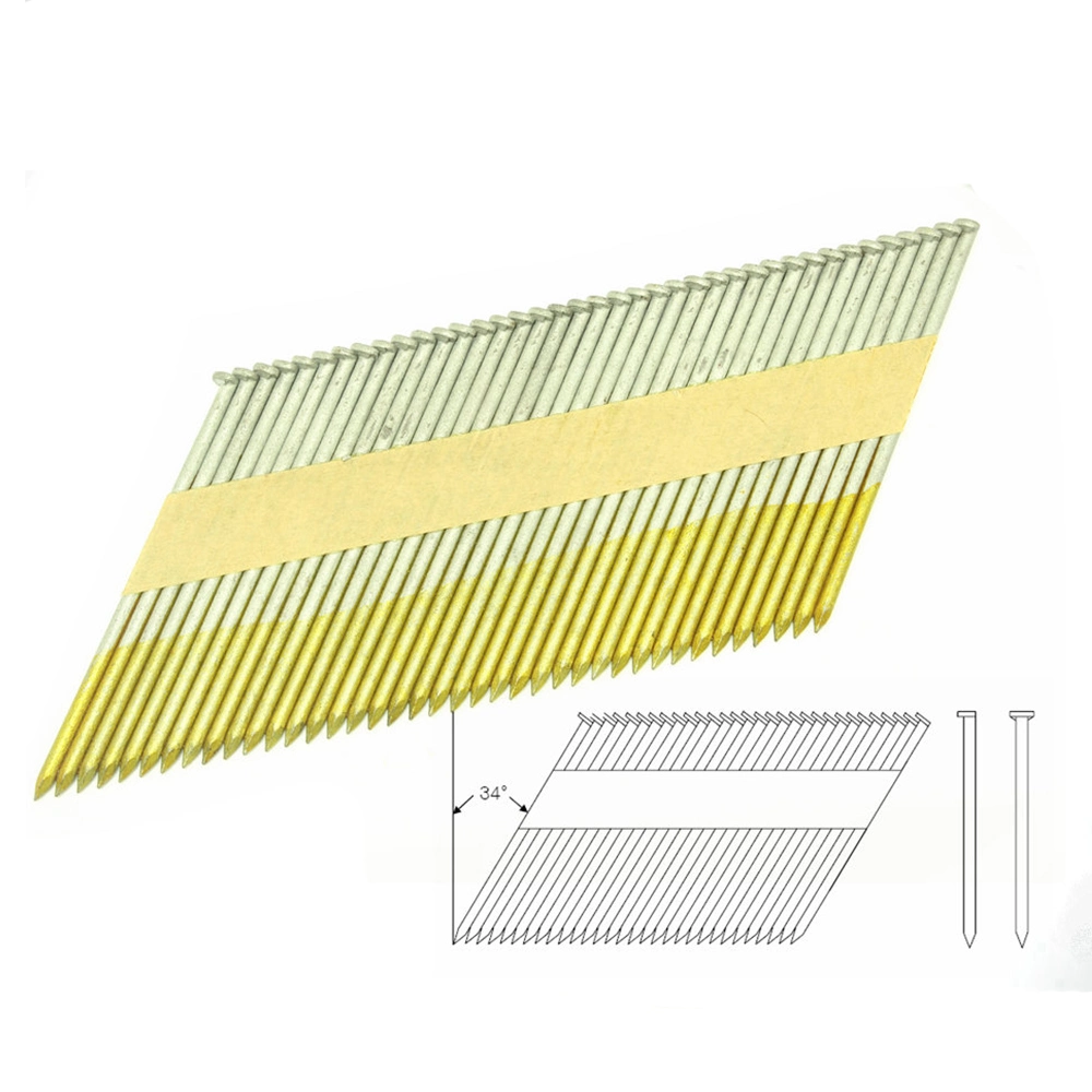 34 Degree Paper Strip Nails Framing Nails for Fastener