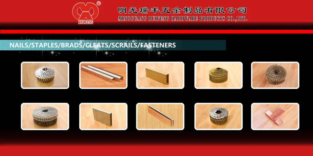 Ruifeng Brand Most Popular Type 28 Deg Wire Strip Pneumatic Collated Nails.